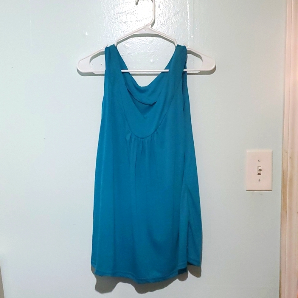 Amazon,Medium, Blue Tank Top